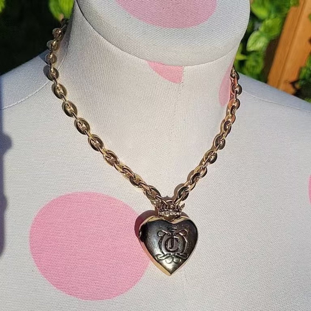 Juicy Couture Gold and Silver Heart Necklace